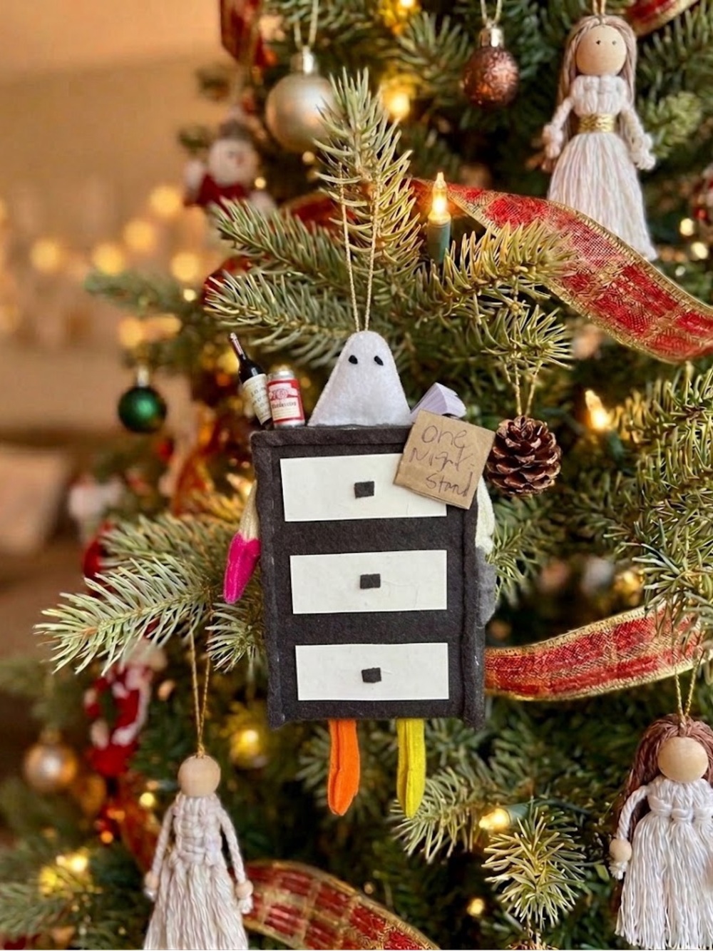 Mummer Ornament Hand Sewn